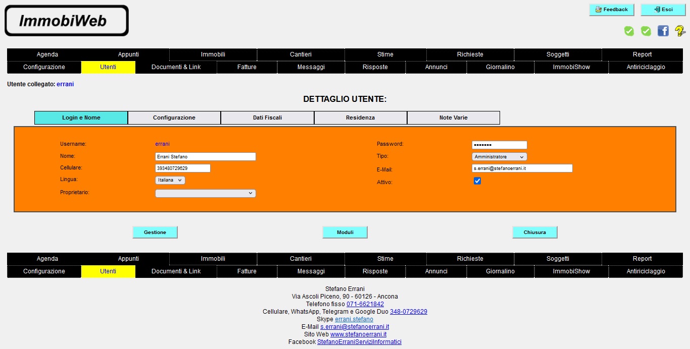 ImmobiWeb: Utenti