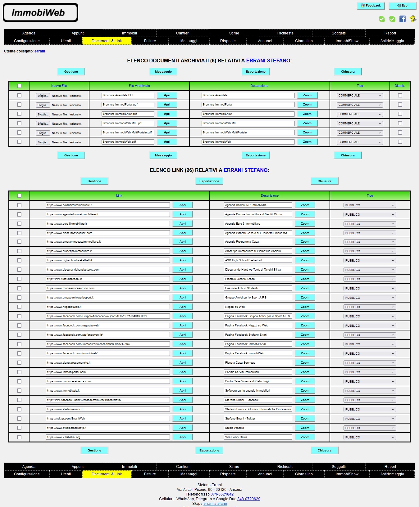ImmobiWeb: Documenti & Link
