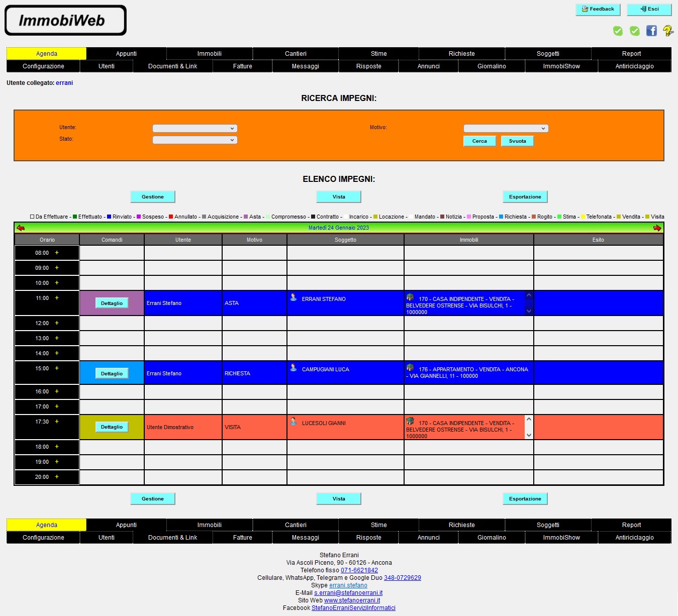 ImmobiWeb: Agenda