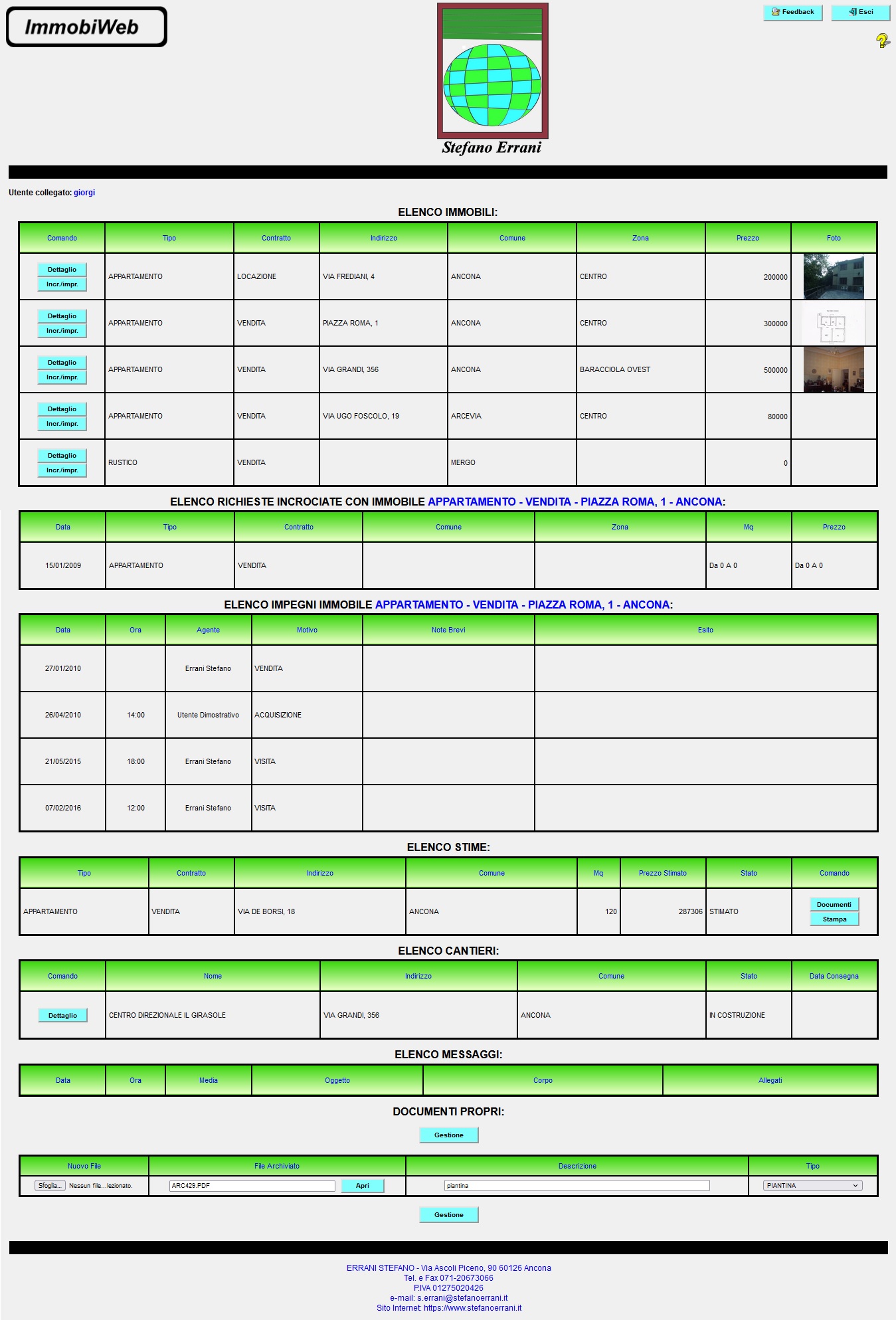 ImmobiWeb: Accesso Riservato Proprietari