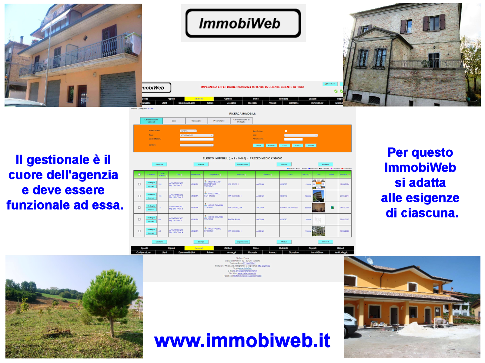 ImmobiWeb, il gestionale per l'agenzia immobiliare che si adatta ad essa